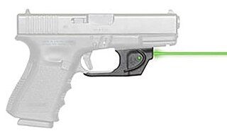Viridian E-Series Green Laser Sight Fits Glock 17/19 and is made of polymer material